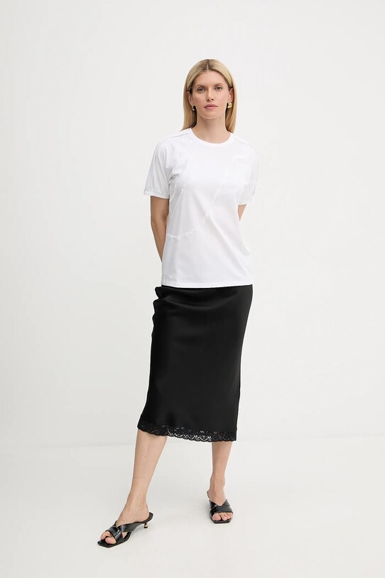 BOSS t-shirt bawełniany biały 50545660