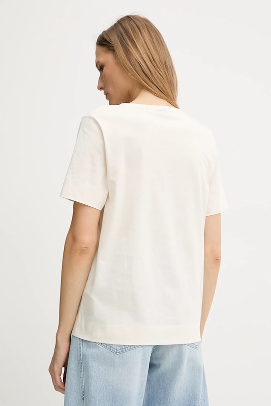 Oblečení Bavlněné tričko BOSS 50545673 béžová