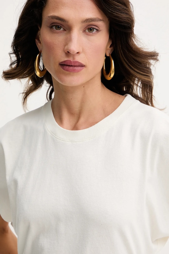 Бавовняна футболка BOSS Orange бежевий 50543502