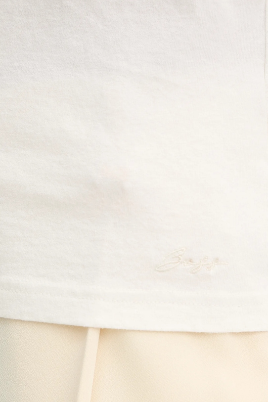 Бавовняна футболка BOSS Orange 50543502 бежевий