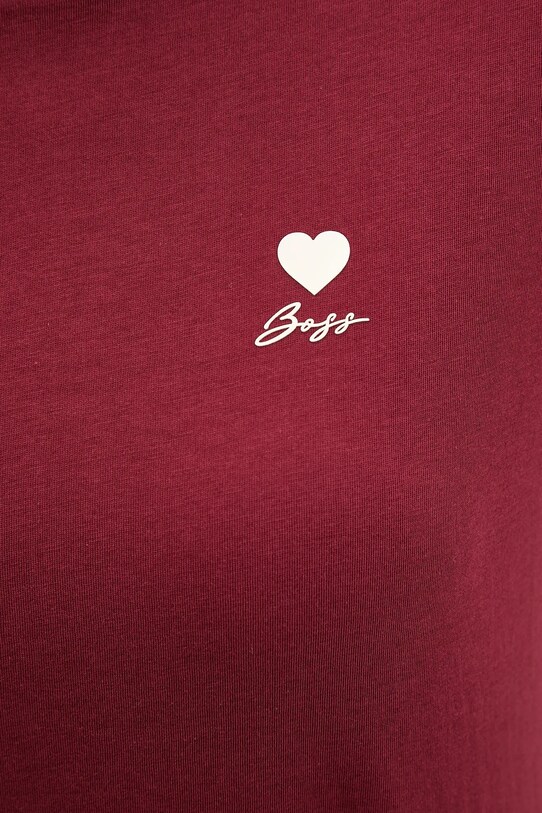 BOSS Orange t-shirt bawełniany czerwony 50545288