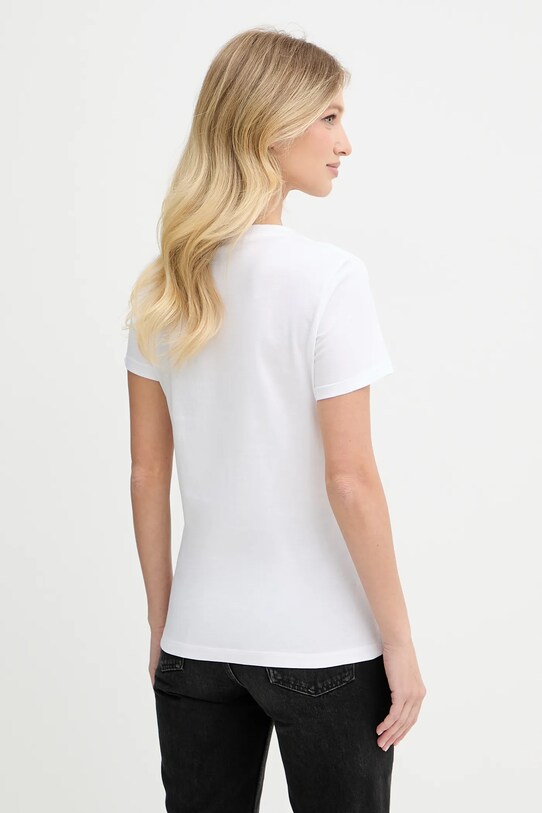 Βαμβακερό μπλουζάκι BOSS Orange 50554015 λευκό AW25