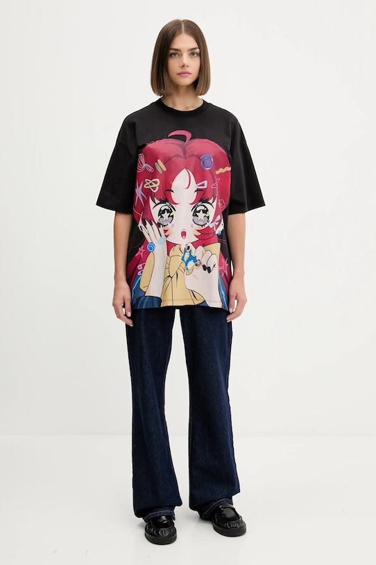 Hugo Blue t-shirt 50545061 czarny AW25