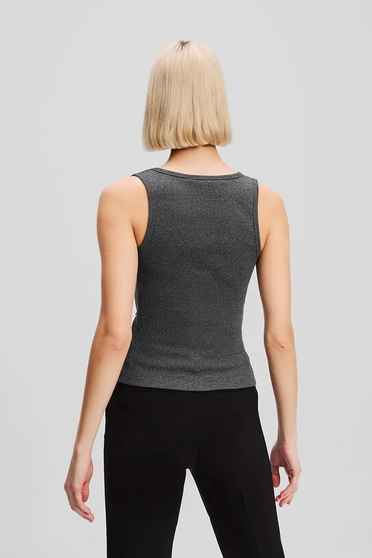 Tričko Karl Lagerfeld A3W17117 šedá AW25