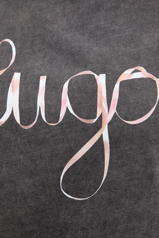 HUGO pamut póló 50544868 szürke