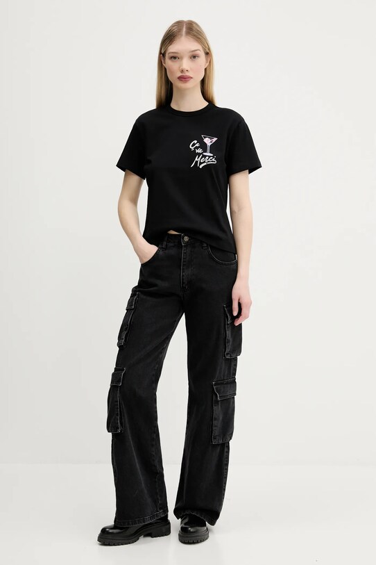 HUGO tricou din bumbac 50544897 negru AW25
