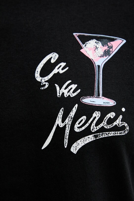 HUGO tricou din bumbac 50544897 negru
