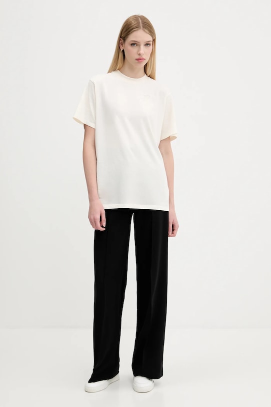 HUGO tricou din bumbac 50550901 bej NC25