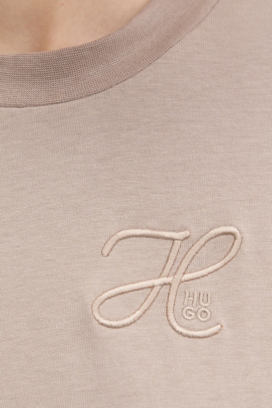 HUGO tricou din bumbac 50550901 bej