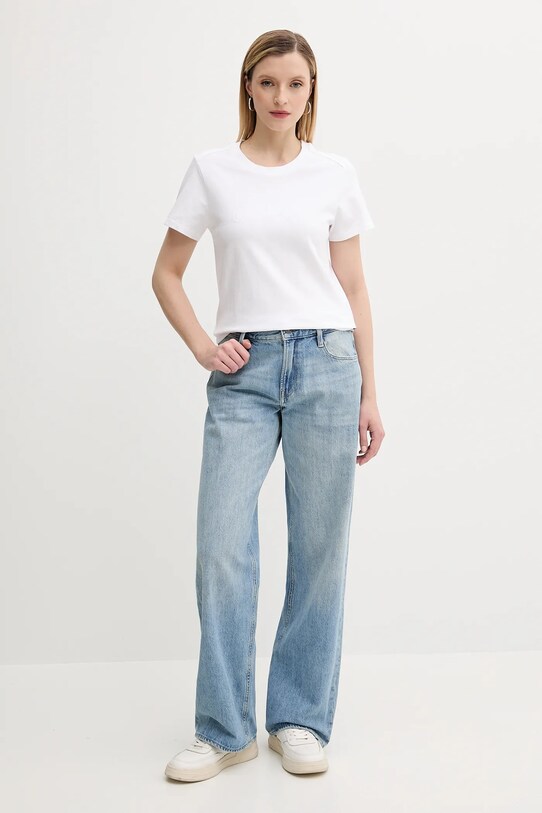 G-Star tricou din bumbac D26248.D101 alb AW25