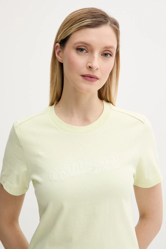 G-Star tricou din bumbac verde D26248.D101