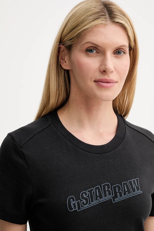 G-Star tricou din bumbac negru D26248.D101