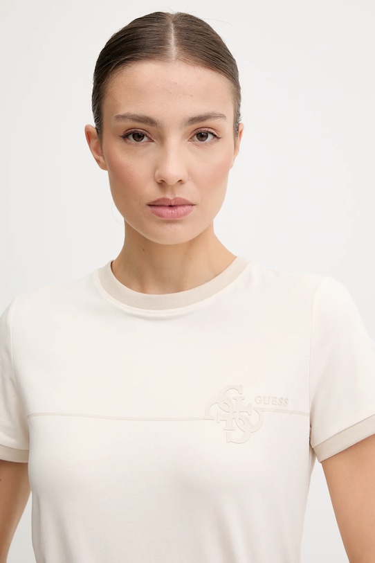 Tričko Guess CARMEN krémová V5YI01.J1314