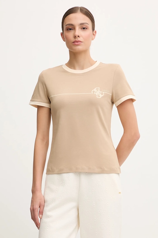 Футболка Guess CARMEN slim зелений V5YI01.J1314