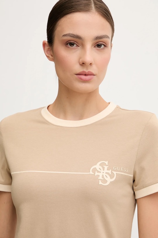 Guess t-shirt CARMEN zielony V5YI01.J1314