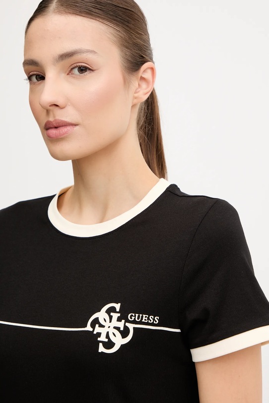 Футболка Guess CARMEN чёрный V5YI01.J1314