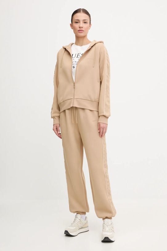 Guess tricou din bumbac GLORIA V5YI03.I3Z14 bej AW25