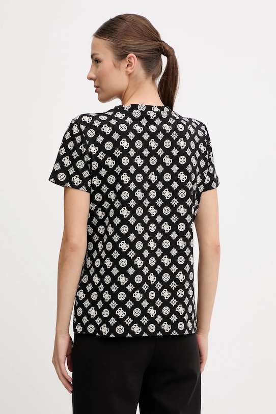Odzież Guess t-shirt bawełniany PEONY V5YI04.I3Z14 czarny