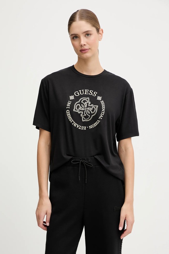 Guess t-shirt CARLA pozostałe czarny V5YI05.KCOA2