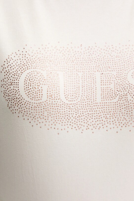 Guess tricou din bumbac INGRID V5YI08.J1314 alb