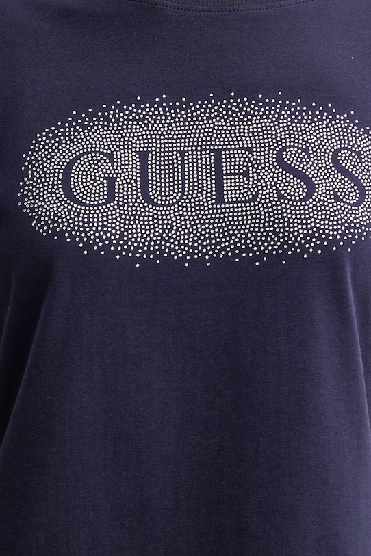 Bavlněné tričko Guess INGRID V5YI08.J1314 námořnická modř