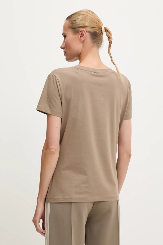 Odzież Guess t-shirt bawełniany INGRID V5YI08.J1314 beżowy