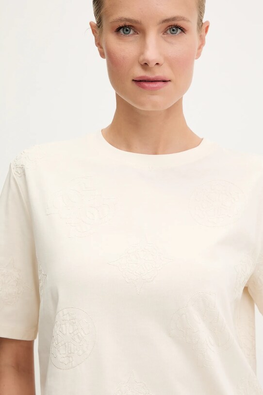 Guess t-shirt in cotone PEONY beige V5YI10.I3Z14