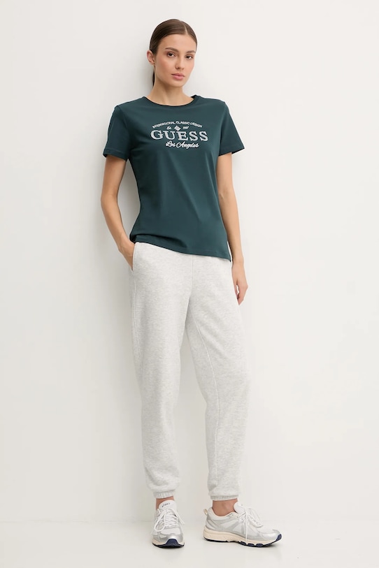 Guess tricou MARINA V5YI13.J1314 verde AW25