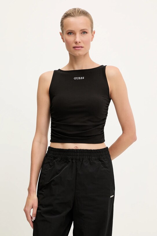 Guess top NINA aplikacja czarny V5YP00.J1314
