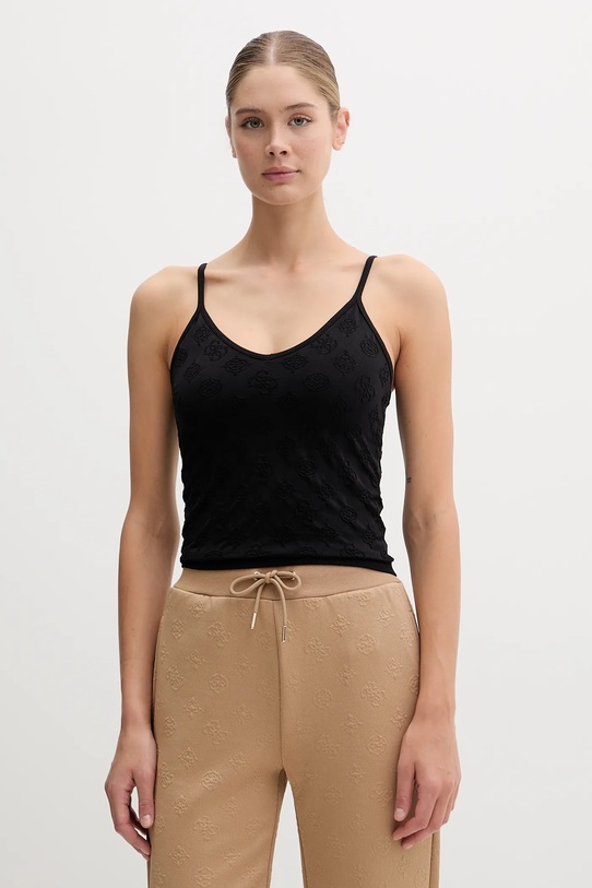 Guess top PEONY uni negru V5YP05.Z3OA0
