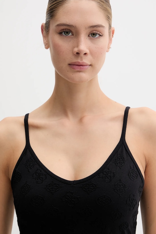 Guess top PEONY negru V5YP05.Z3OA0