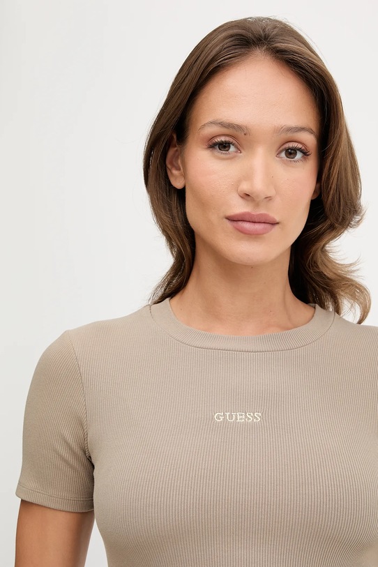 Guess t-shirt CARLA bézs V5YP08.K8RT2