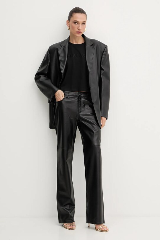 Памучна тениска MICHAEL Michael Kors MT551VJ2ZU черен AW25