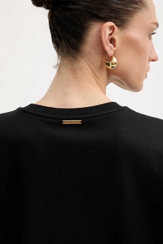 Памучна тениска MICHAEL Michael Kors MT551VJ2ZU черен