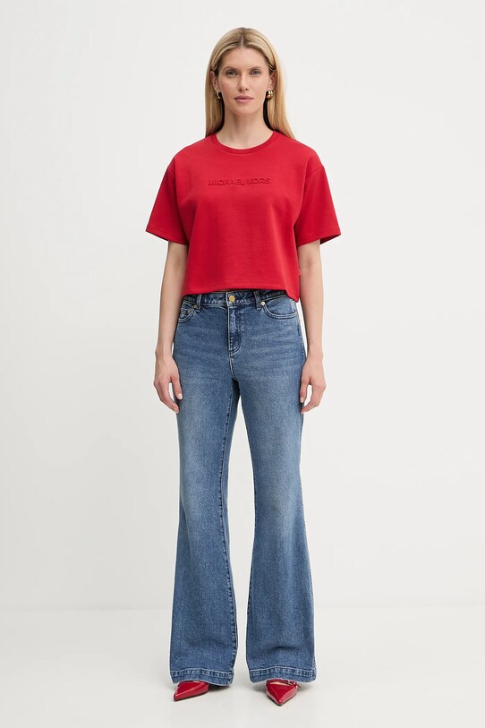 MICHAEL Michael Kors t-shirt MT551T65MF czerwony AW25