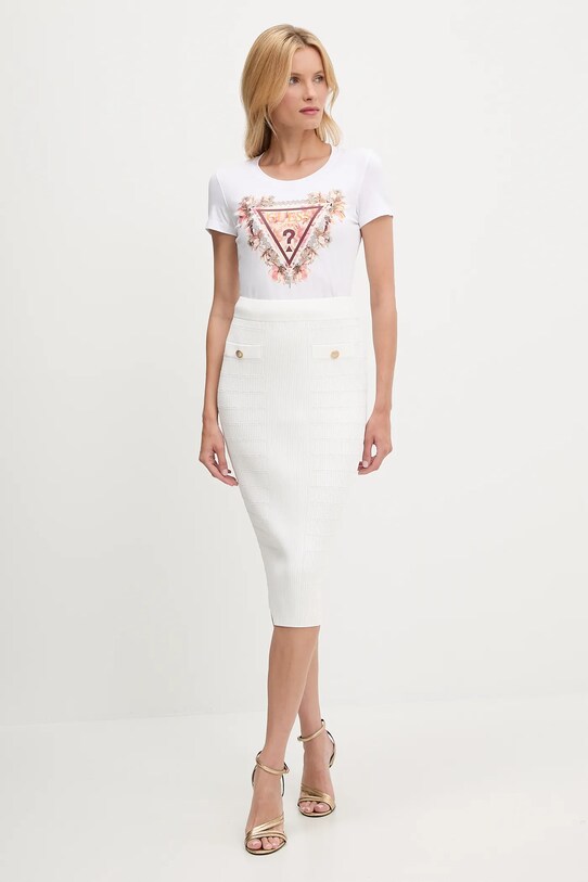 Guess t-shirt W5YI08.J1314 fehér AW25