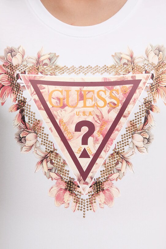 Guess t-shirt W5YI08.J1314 biały