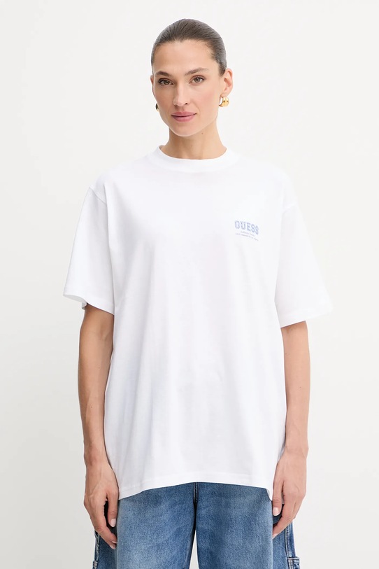 Îmbrăcăminte Guess tricou din bumbac W5YI10.JA914 alb