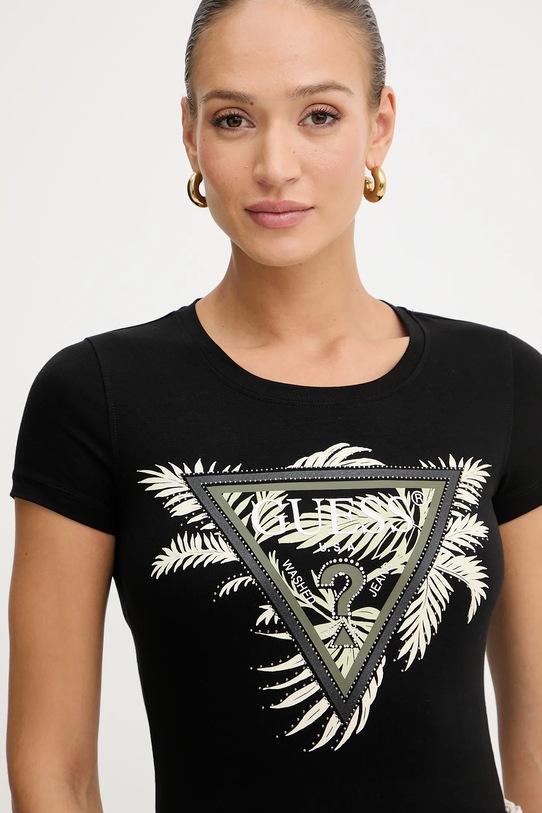 Guess t-shirt czarny W5YI13.J1314