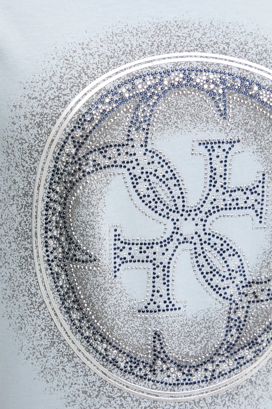 Bavlnené tričko Guess 4G W5YI14.I3Z14 modrá