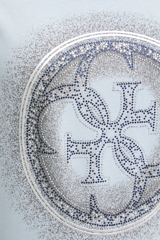 Guess tricou din bumbac 4G W5YI14.I3Z14 violet