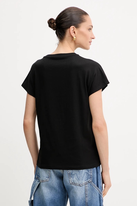 Îmbrăcăminte Guess tricou din bumbac 4G W5YI14.I3Z14 negru