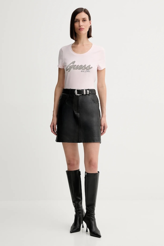 Футболка Guess W5YI16.J1314 розовый AW25