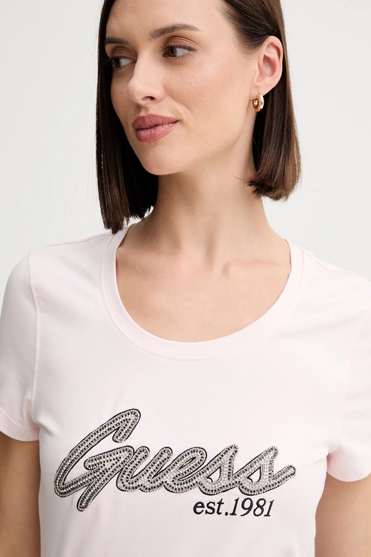 Tričko Guess růžová W5YI16.J1314