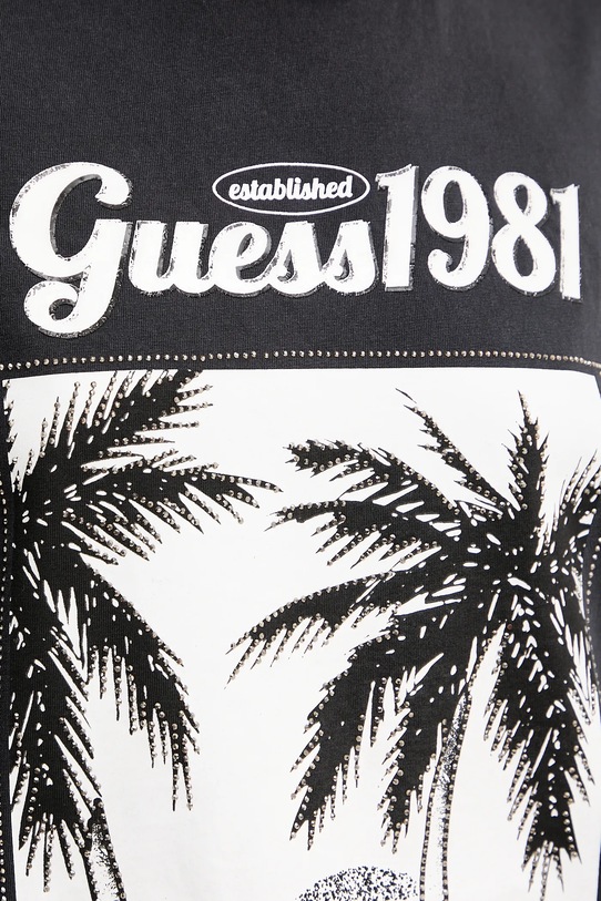 Guess t-shirt bawełniany W5YI17.I3Z14 czarny