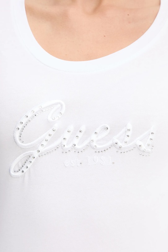 Μακρυμάνικο Guess W5YI26.J1314 λευκό