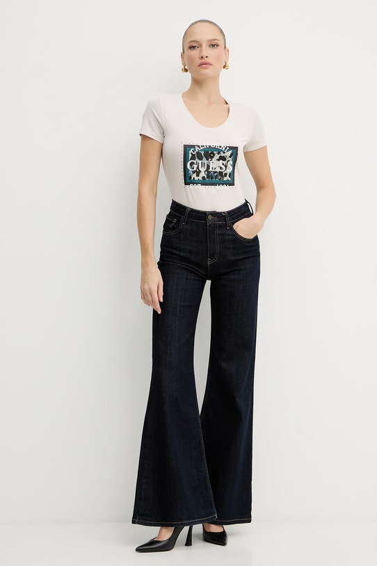 Guess t-shirt ANIMALIER W5YI27.J1314 beżowy AW25