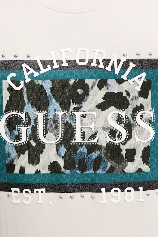 Guess t-shirt ANIMALIER W5YI27.J1314 beige
