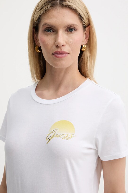 Бавовняна футболка Guess білий W5YI35.K9RM1