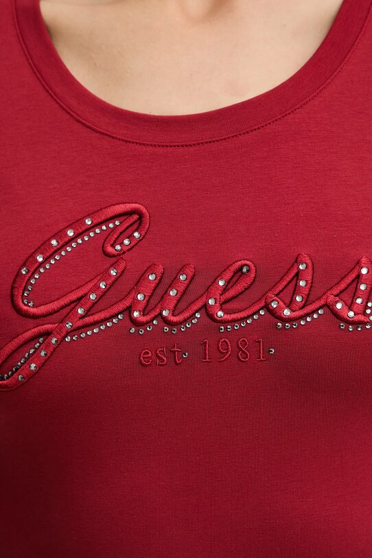 Guess tricou W5YI46.J1314 burgundia